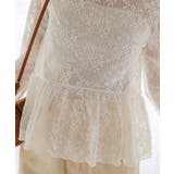 ペプラムシルエットレーストップス | titivate | 詳細画像13 