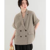 リネンライクハーフスリーブシャツジャケット | titivate | 詳細画像4 
