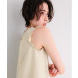 リネンライクVネックフリルデザインノースリーブワンピース | titivate | 詳細画像18