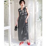 リネンライクVネックフリルデザインノースリーブワンピース | titivate | 詳細画像7