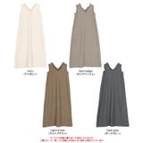 リネンライクVネックフリルデザインノースリーブワンピース | titivate | 詳細画像9