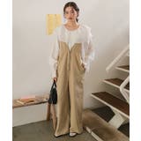 フロントファスナーデザインデニムキャミソールサロペット | titivate | 詳細画像14 