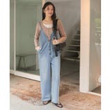 フロントファスナーデザインデニムキャミソールサロペット | titivate | 詳細画像15 