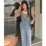 フロントファスナーデザインデニムキャミソールサロペット | titivate | 詳細画像27 