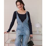 フロントファスナーデザインデニムキャミソールサロペット | titivate | 詳細画像3 