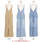 フロントファスナーデザインデニムキャミソールサロペット | titivate | 詳細画像12 