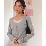 レイヤード風リブカットソートップス | titivate | 詳細画像21 