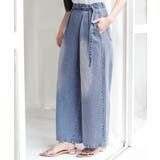 ラップデザインデニムパンツ | titivate | 詳細画像10 