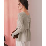 前後2wayヘンリーネックペプラムニットトップス | titivate | 詳細画像29 