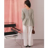 前後2wayヘンリーネックペプラムニットトップス | titivate | 詳細画像6 