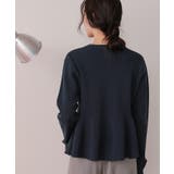 ゴールド釦ペプラムニットカーディガン | titivate | 詳細画像18 