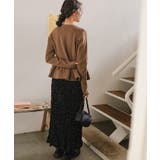 ゴールド釦ペプラムニットカーディガン | titivate | 詳細画像6 