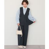 Vネックペプラムドッキングオールインワン | titivate | 詳細画像14 