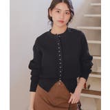 ミニシルバー釦デザインニットカーディガン | titivate | 詳細画像25 