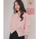 ミニシルバー釦デザインニットカーディガン | titivate | 詳細画像26 