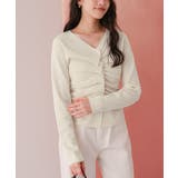 フロントギャザーニットトップス | titivate | 詳細画像5 