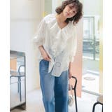 フリルカラーレースブラウス | titivate | 詳細画像2 