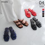 ダブルリボンサテンサンダル | titivate | 詳細画像1 