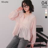 襟フリルシアーブラウス | titivate | 詳細画像1 