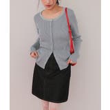 レースドッキングリブニットトップス | titivate | 詳細画像8 