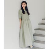 シャーリングハーフスリーブワンピース | titivate | 詳細画像13 