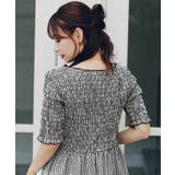 シャーリングハーフスリーブワンピース | titivate | 詳細画像18 