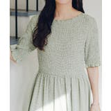 シャーリングハーフスリーブワンピース | titivate | 詳細画像21 