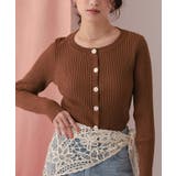 ミドル丈リブニットカーディガン | titivate | 詳細画像23 