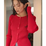 ミドル丈リブニットカーディガン | titivate | 詳細画像28 