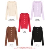 ミドル丈リブニットカーディガン | titivate | 詳細画像20 