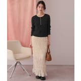 前後2wayUVケア/抗ピルヘンリーネックリブニット | titivate | 詳細画像17 