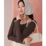 UVケア/抗ピルスクエアリブニット | titivate | 詳細画像26