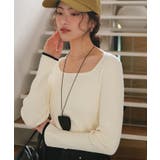 UVケア/抗ピルスクエアリブニット | titivate | 詳細画像6