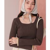 UVケア/抗ピルスクエアリブニット | titivate | 詳細画像19