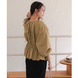 ペプラムギャザーボリュームブルゾン | titivate | 詳細画像7 