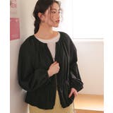 ペプラムギャザーボリュームブルゾン | titivate | 詳細画像12 