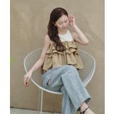 フリルキャミソールトップス/リブカットソーワンピースセット | titivate | 詳細画像20 