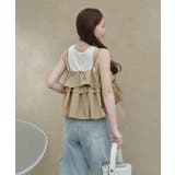 フリルキャミソールトップス/リブカットソーワンピースセット | titivate | 詳細画像21 