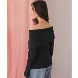 アシンメトリーオフショルダーニットトップス | titivate | 詳細画像18