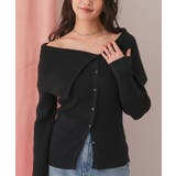 アシンメトリーオフショルダーニットトップス | titivate | 詳細画像19