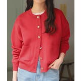 デザイン釦ポケットニットカーディガン | titivate | 詳細画像4 