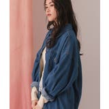 襟付ルーズデニムジャケット | titivate | 詳細画像13 