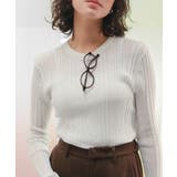 クルーネックランダムリブシアーニット | titivate | 詳細画像21 