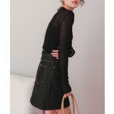 クルーネックランダムリブシアーニット | titivate | 詳細画像33 