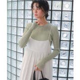 クルーネックランダムリブシアーニット | titivate | 詳細画像9 