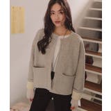 配色デザインニットコート/カーディガン | titivate | 詳細画像5 