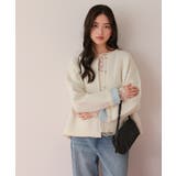 配色デザインニットコート/カーディガン | titivate | 詳細画像7 