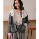 配色デザインニットコート/カーディガン | titivate | 詳細画像18 