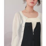 前後2wayボリュームスリーブシアーニットカーディガン | titivate | 詳細画像23 