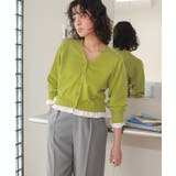 フリルシャツドッキングニットカーディガン | titivate | 詳細画像4 